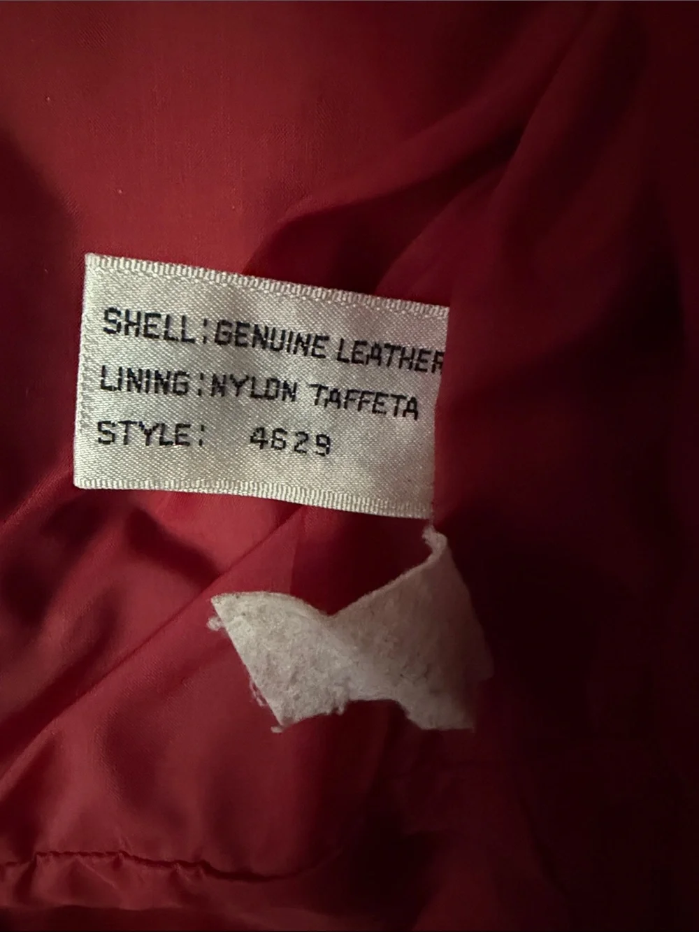 VINTAGE WILSONS RED LEATHER, Size 8(S) - Picture 3 of 7
